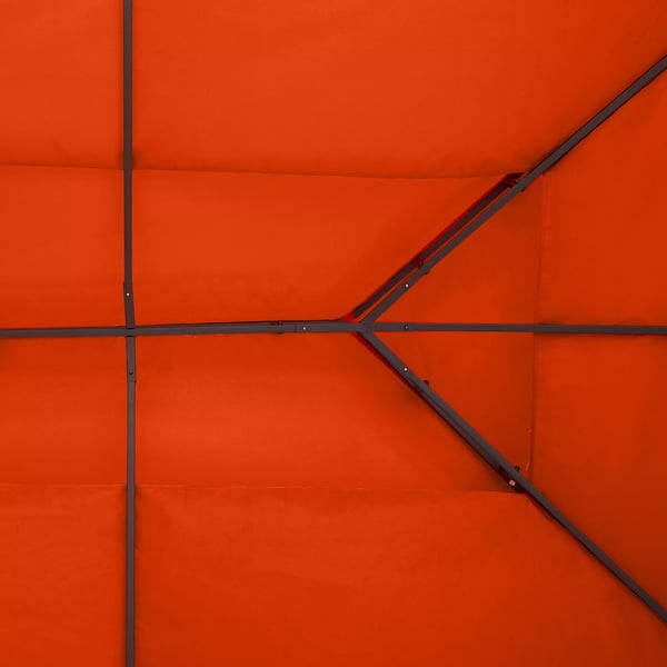 Outsunny Reservedel Tag til Pavillon 3x4m Polyester Rustrød 180g/m²