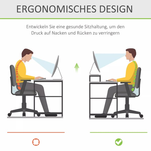Gennemsigtig Monitorstander i Akrylglas - Ergonomisk Skærmstativ til Computer/Bærbar - 53x19x9 cm