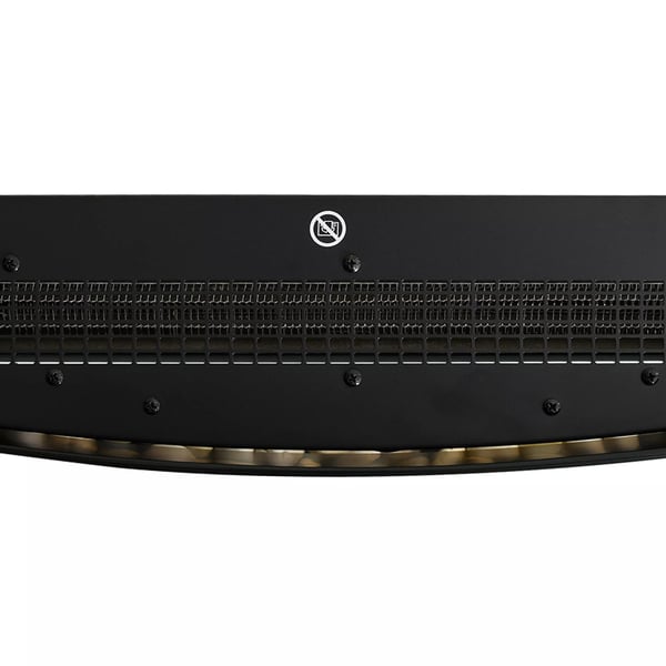 sähkötakka takka takka liesi sähköinen 2 tehotasoa säädettävissä 900/1800 W LED 65 x 11,4 x 52 cm ruostumaton teräs musta