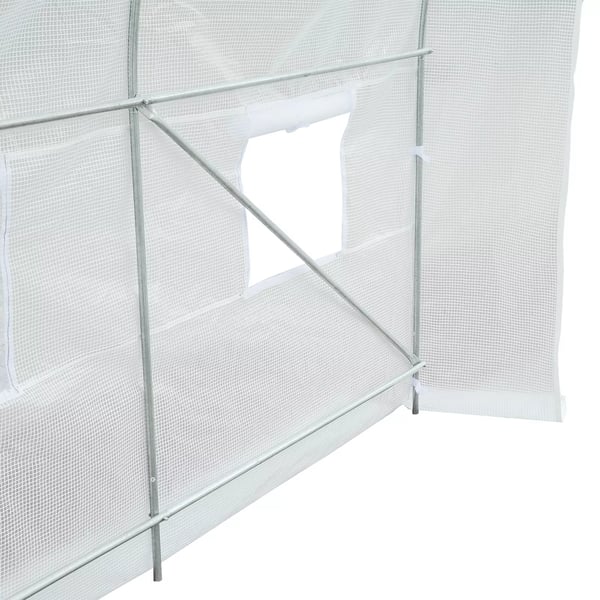 Outsunny drivhus 350x200x200 cm, foliedrivhus, væksthus, plantehus, folie, til haven