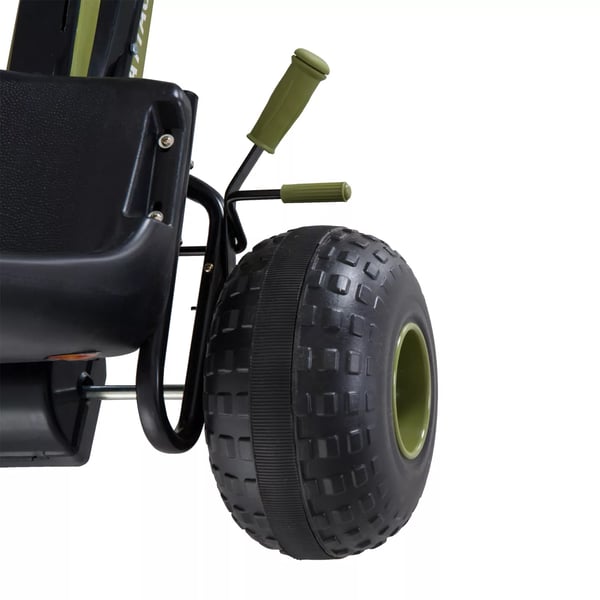 HOMCOM Go-Kart børne-pedalbil med håndbremse, fra 3 år, grøn, 99x65x56 cm