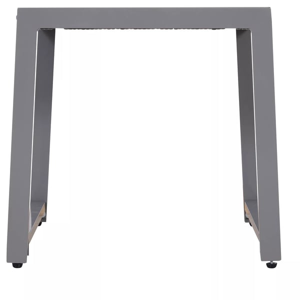 Outsunny® havebord have-sidebord med hærdet glas polyrattan + aluminium