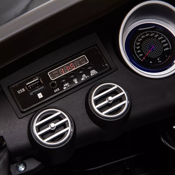 HOMCOM Mercedes-Benz AMG GLA45 Licenseret Børne Elbil - Sort, 2x35W Motor, Fjernbetjening, MP3, Sikkerhedssele, 37-60 mdr