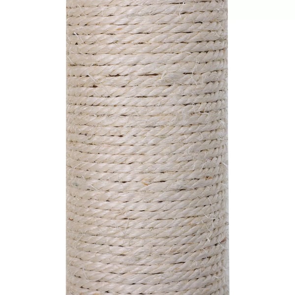 PawHut kiipeilypuu harmaa, kissapuu raapimispuu sisaltolpalla & pehmoisella riippumatolla, 50x36x70cm