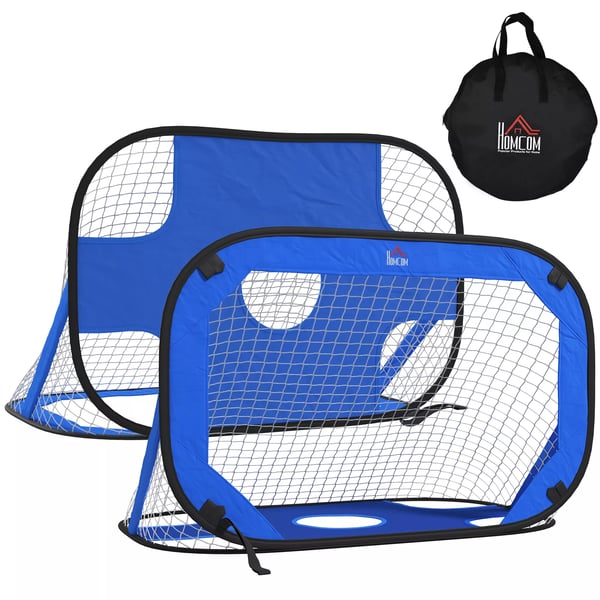 siirrettävät jalkapallomaalit, 2 kpl, pop-up, sininen, 123x80x80 cm, kantolaukulla siirrettävät jalkapallomaalit, 2 kpl, pop-up, sininen, 123x80x80 cm, kantolaukulla