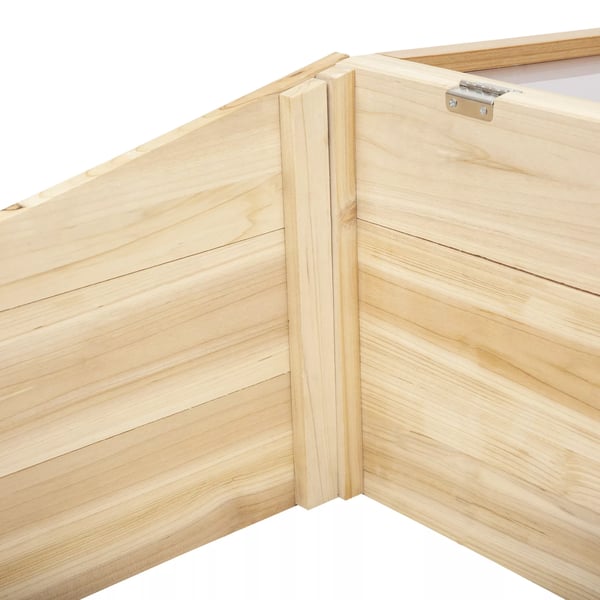 Outsunny Drivhus i Gran og Polycarbonat - 100x50x35 cm - Natur