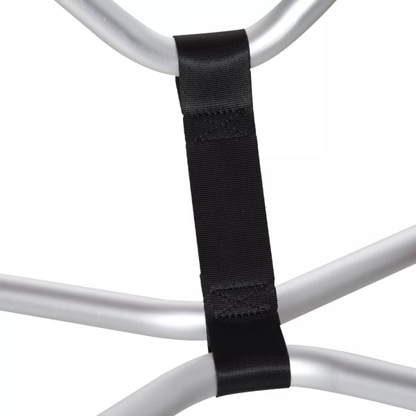HOMCOM kajakvogn, alu-bådvogn, foldbar, transportvogn med PU-hjul, sølv, op til 75 kg, 75x43x46 cm
