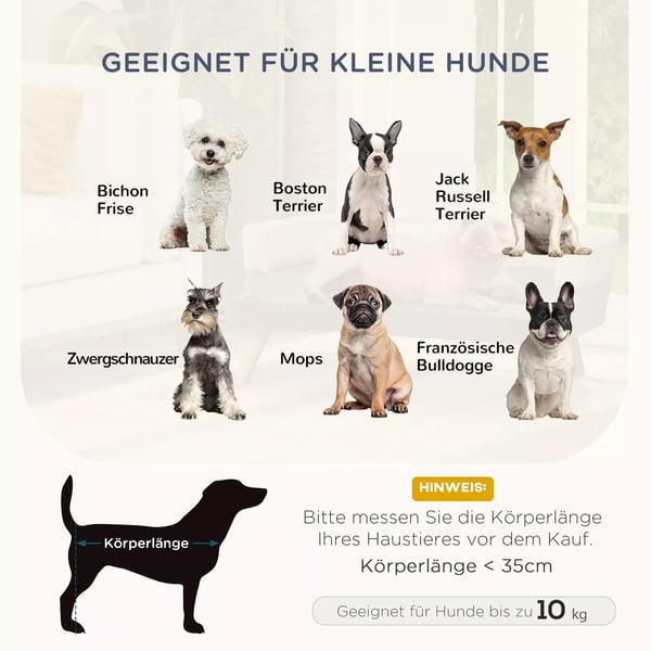 PawHut Kæledyrssofa Lysegrå Hollandsk Fløjl, Skum, Birk Træben til Hunde/Katte - 86x55x33 cm