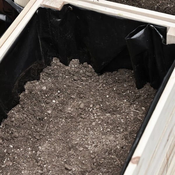 Outsunny 4-delt højbed plantekasse plantekrukke i træ 4 kombinationsmuligheder til haven og altanen 50 x 30 x 60 cm natur