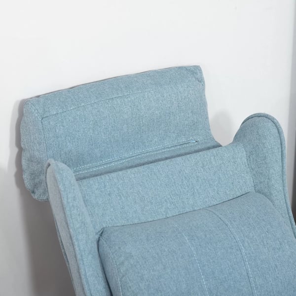 HOMCOM Lasten Sohva Lepotuolilla, Jalkatuella, Sininen, 3-5v, 58x53x70cm