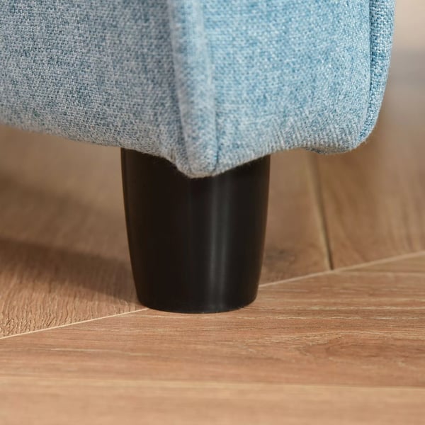 HOMCOM Lasten Sohva Lepotuolilla, Jalkatuella, Sininen, 3-5v, 58x53x70cm