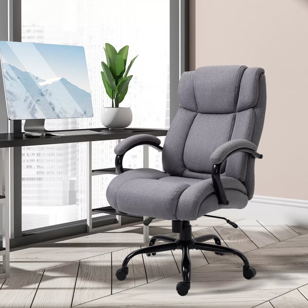Vinsetto kontorstol skrivebordsstol gamingstol drejestol vippefunktion tykt polstret ergonomisk stol belastning 220 kg