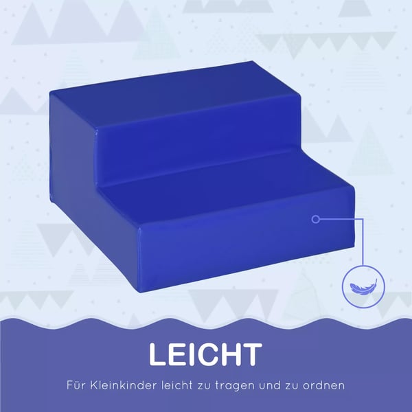 HOMCOM 4 kpl pehmeät rakennuspalikat setti, PU-nahka, monivärinen