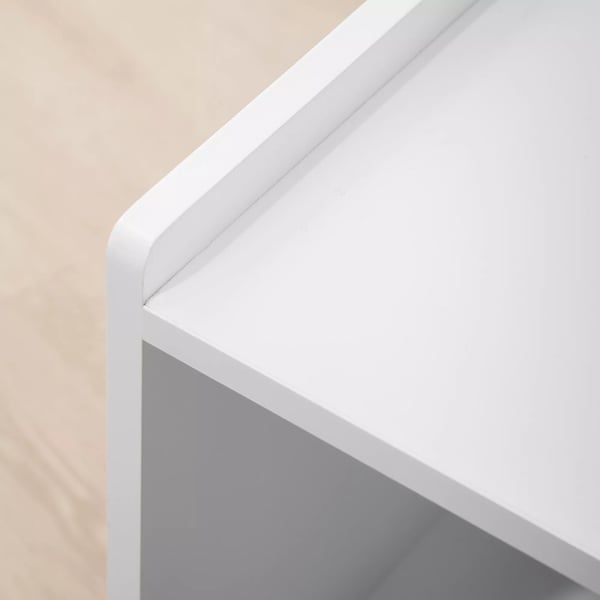 PawHut Kattlåda Sidobord Vit MDF