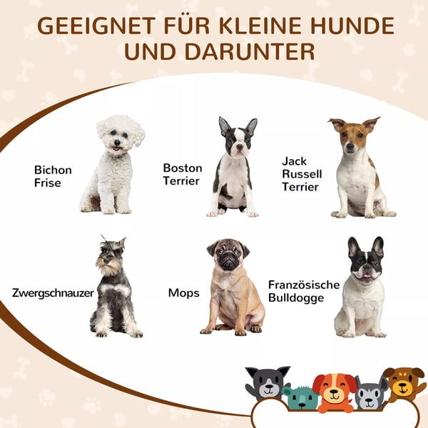 Hundehus i MDF, Eg/Sort - Vejrbestandigt og Ventileret hundehus Indendørs, 69x50x58,5 cm
