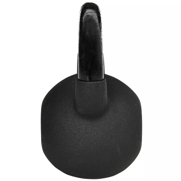 Kettlebell støbejern neoprenbelægning gulvskånende svingvægt sort 12 kg