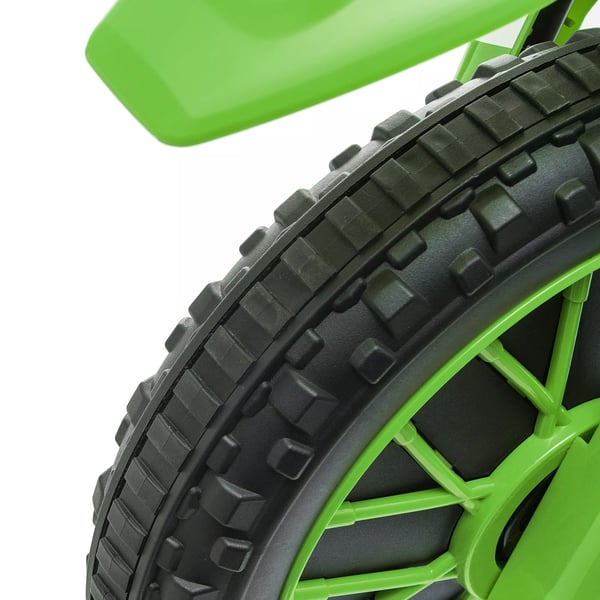 HOMCOM Elektrisk Børnemotorcykel 12V Grøn - PP, Metal m. Støttehjul (3+ år)