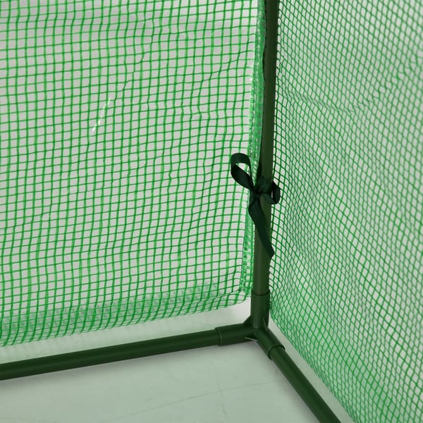 Outsunny kasvihuone, tummanvihreä, teräs/PVC, 295x100x80 cm