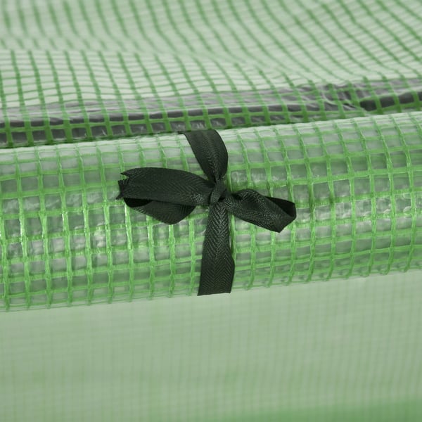 Folievæksthus med Dør, Mørkegrøn, Polyvinylchlorid, 295 x 100 x 80 cm