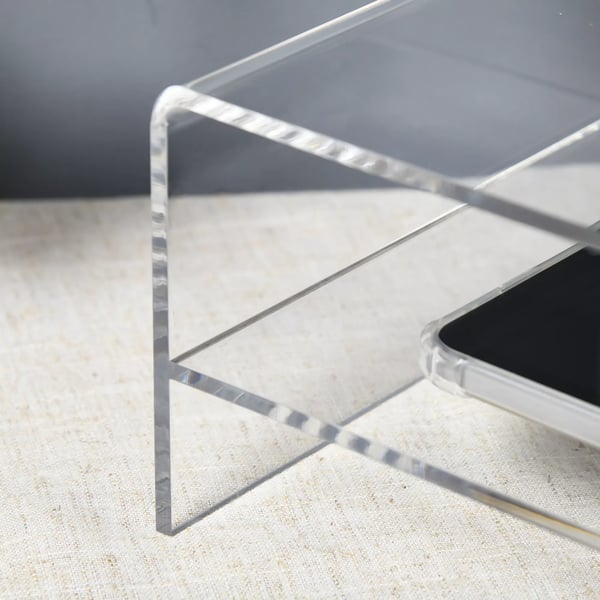 Monitorstativ Akryl Gennemsigtig med Opbevaring til PC/Laptop (op til 24"), 50.8x19x12cm