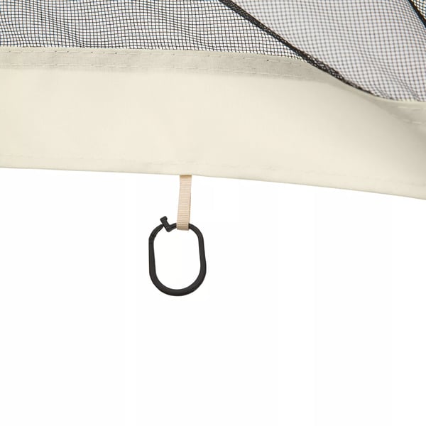 Outsunny myggenet til 3x4 pavillon, 4 sidepaneler, fluenet med lynlås, insektbeskyttelse i nylonnet, sort