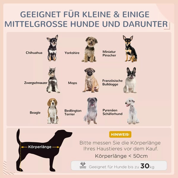 PawHut Hundehus i PE Rattan med Pude - Grå Husformet Seng til Hunde & Katte - Udendørs/Indendørs - 69x98x70 cm