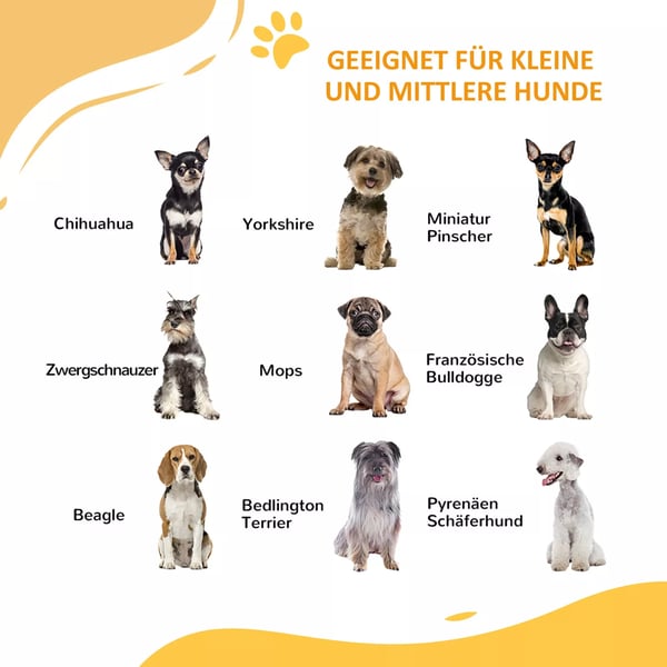 PawHut Automatisk Lukkende Hundegitter Dør - 74-100 cm - Hvid Legeret Stål - Ingen Boring