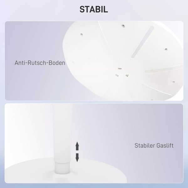 Ergonomisk Siddende Hocker, Hjdejusterbar Kontorstol, Mesh, Grå