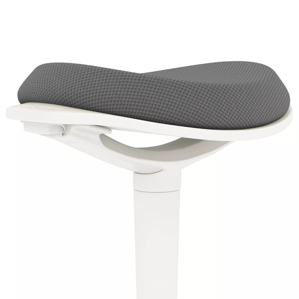 Ergonomisk Siddende Hocker, Hjdejusterbar Kontorstol, Mesh, Grå