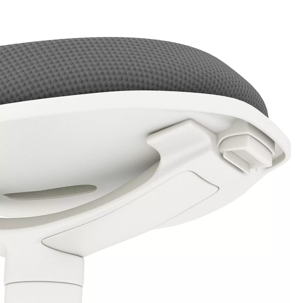 Ergonomisk Siddende Hocker, Hjdejusterbar Kontorstol, Mesh, Grå