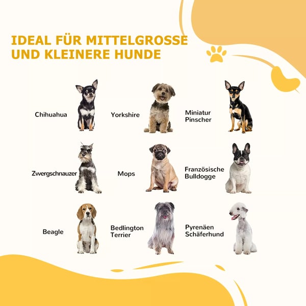PawHut Sammenklapbart Hundegitter - MDF & Stål, Hvid, 154x30x80cm