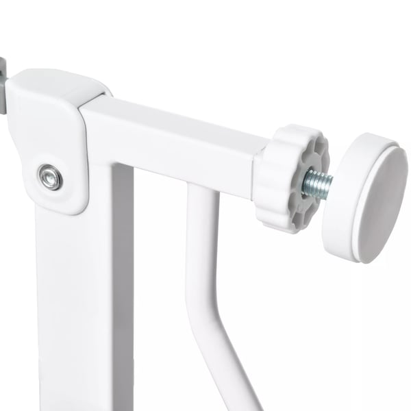 PawHut Hunde Dørsikringsgitter Hvid Stål/ABS 75-115 cm