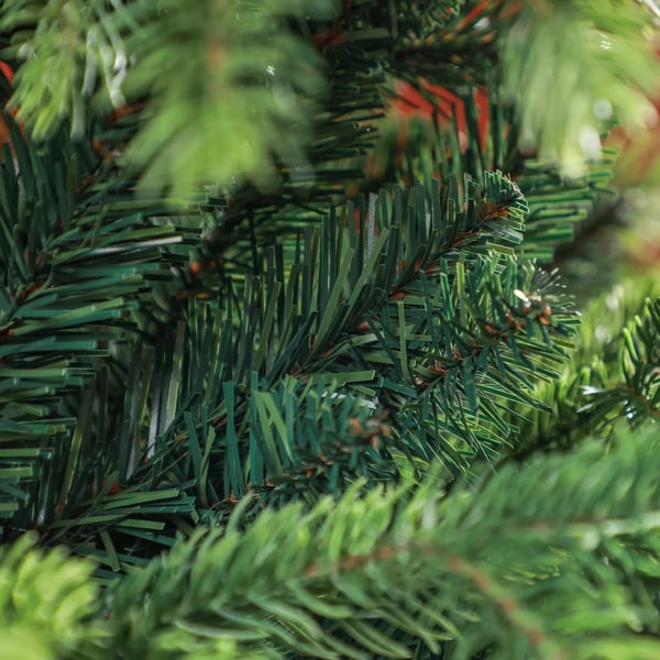 HOMCOM Kunstigt Juletræ 180 cm, 1700 Spidser, Grøn, Plastik/Metal
