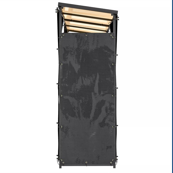 Outsunny 2 stk. Brændebække, Vandtæt 600D Oxfordpolyester, Sort, 148 x 62 cm