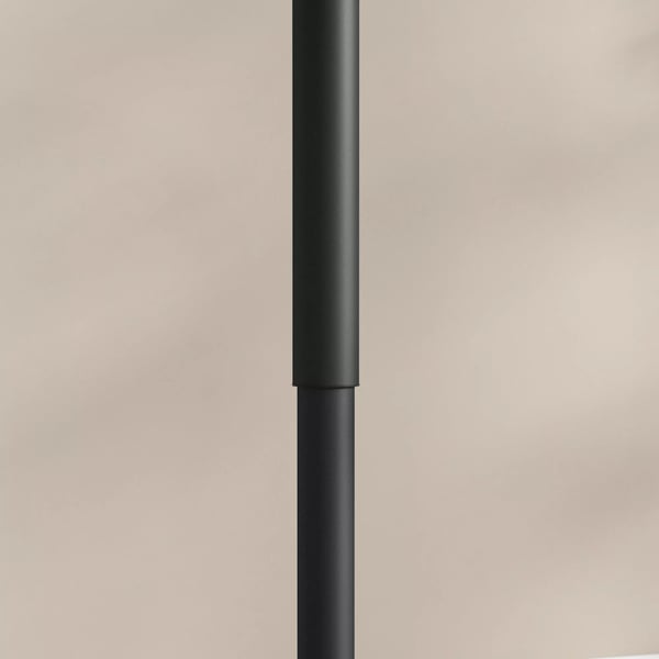 HOMCOM Säädettävä baaripöytä pyöreä musta marmoriefektillä, korkeus säädettävä 68-93.5cm, DK60x68-93.5cm