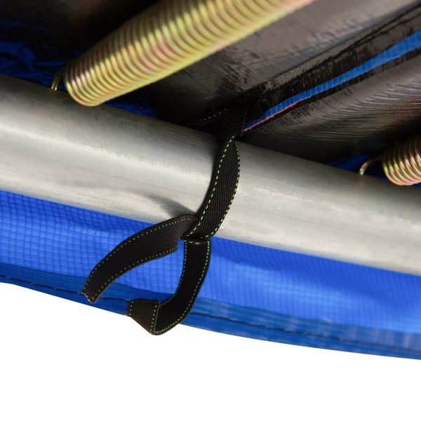 HOMCOM trampolins tilbehørssæt til kantpolstring og sikkerhedsnet, Ø 366 cm, PVC/PE, rød/gul/blå