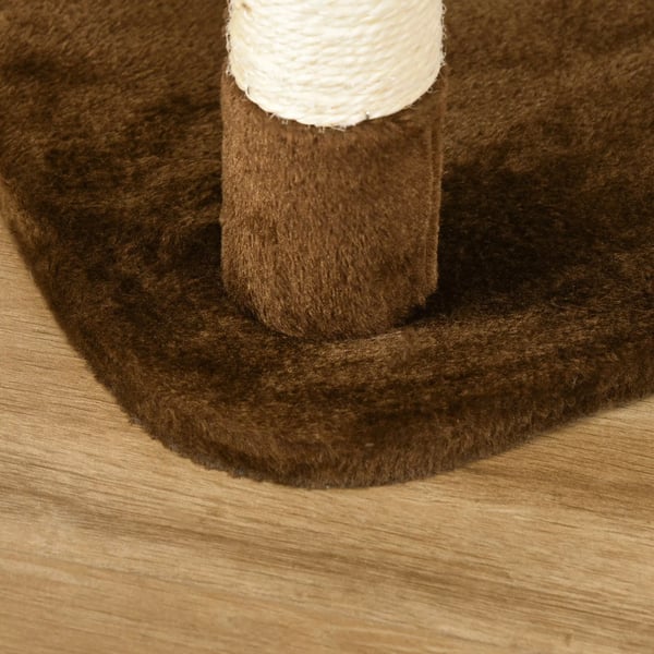 PawHut Kissan Raapimispuu XXL - Sisal/Pluusi, Kerma-Kahvinruskea, 65x50x153cm