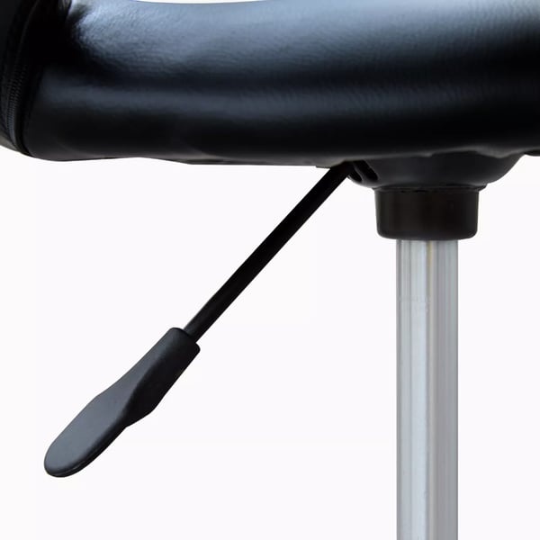 Rullehésker Arbejdshésker Drejehésker Kontorstol hésjdejusterbar, PU+Metal, Sort, 50 x 54 x (66-78) cm