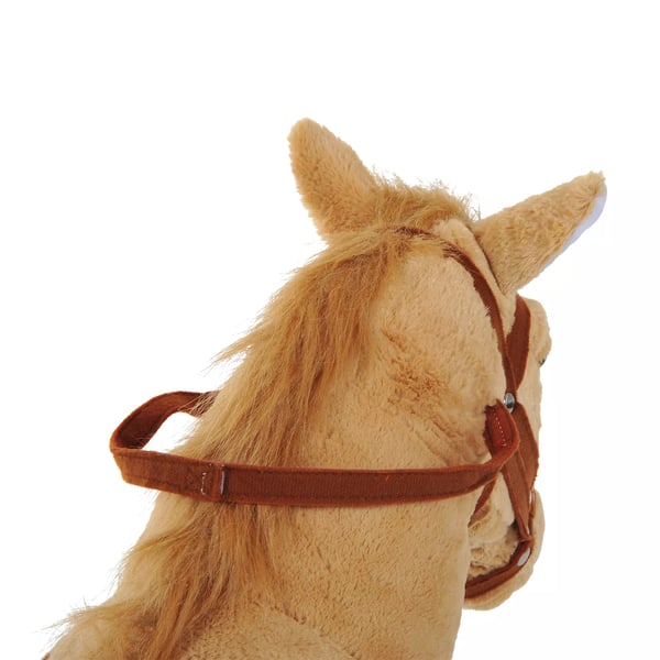 HOMCOM Pehmohevonen äänellä, Beige - L85 x L28 x K60 cm