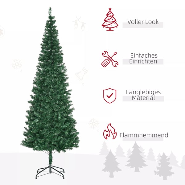 Julgransbelysning 2,1 m Julgran med stativ Konstgran 631 grenar demonterbar PVC Grön Ø81 x 210 cm