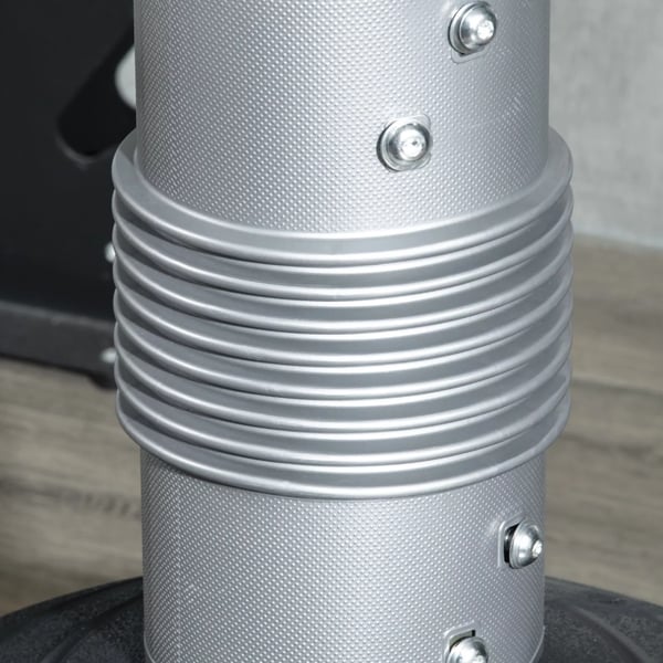 SPORTNOW Boksesæk - Fritstående boksepartner med HDPE-base, højdejusterbar (178-207 cm) til hjemmetræning. Materiale: HDPE, PVC, PU. Farver: Sort, Grå