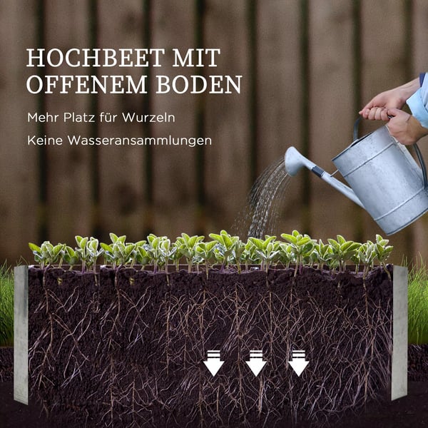 Outsunny Højbed med Drivhus & Espalier - Stål/PVC, Sølv/Grøn, 53x53x90cm