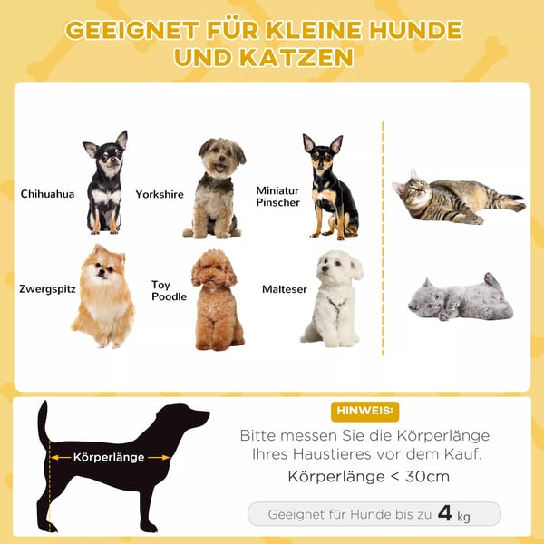 PawHut Kæledyrsseng Hævet Senge med Pude, Sælgreb (Beige/Khaki)