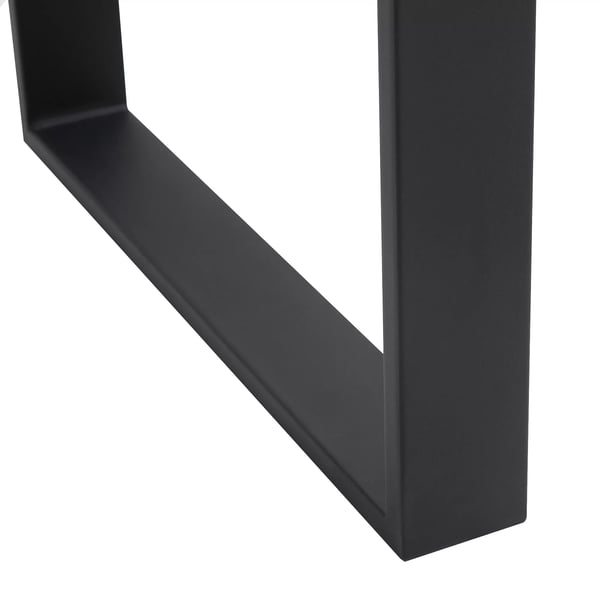 HOMCOM pöydänjalat, 2 kpl, pöydän jalakset, huonekalujen jalat neliöprofiilista, sohvapöydälle tai ruokapöydälle, teräs, musta, 60x72 cm