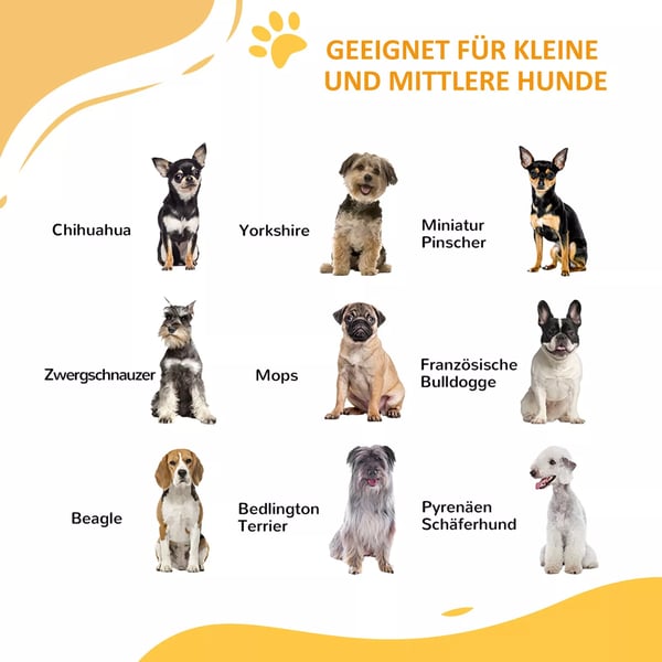 PawHut Hundegitter Automatisk Lukkende med Kattelem, Uden Boring, 74-100 cm, Hvid Stål