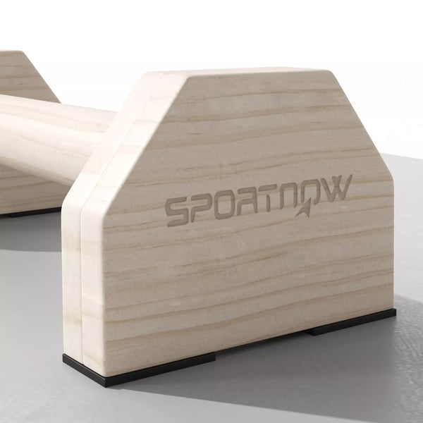 SPORTNOW Punnerruskahvat, 2 kpl, Luonnonpuu / Pyökki - Liukumaton, Voimaharjoittelu