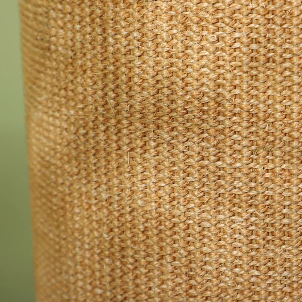 PawHut Katte Kradsetræ Tonde, 60 cm, Brun - med 2 Huler, Sisal, Spånplade