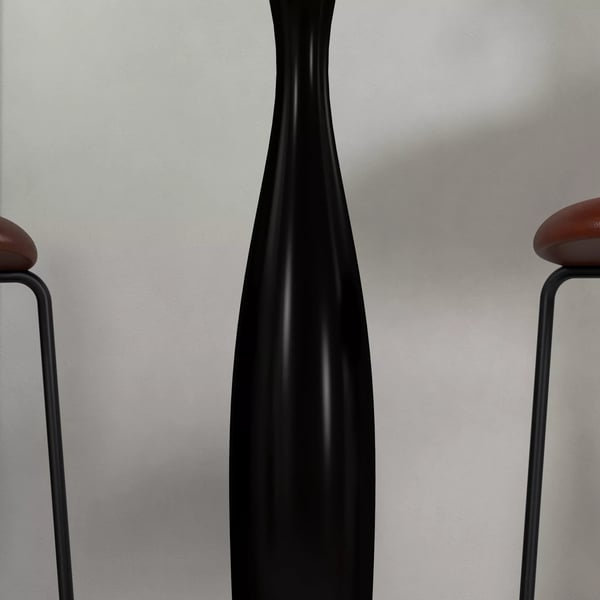 HOMCOM Rundt Spisebord Ø70 x 74 cm Sort MDF og Stål, Moderne Køkkenbord for 2 personer