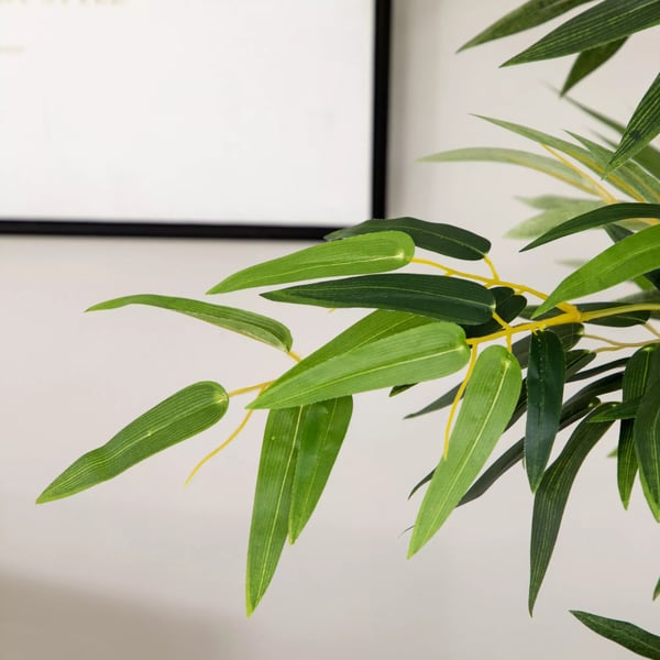 HOMCOM Kunstig Bambus Plante, 180 cm, Grøn Polyester, Dekoration til Hjem og Kontor
