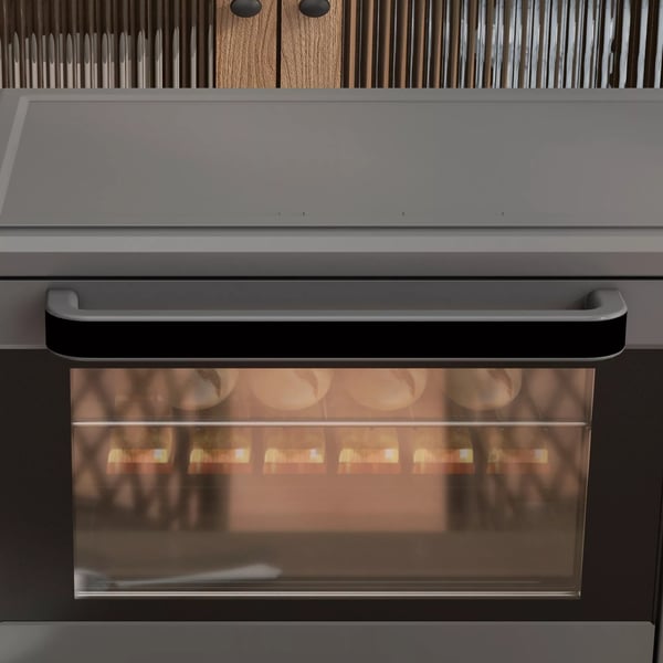 HOMCOM miniovn 21L, 1400W, rustfrit stål, grå - justerbar temperatur og timer til alsidig madlavning